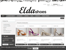 Tablet Screenshot of eldashoesonline.com